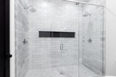 Textured Wall Tiles in Shower